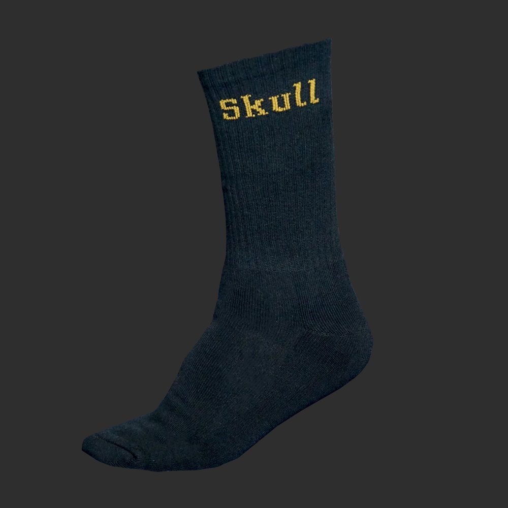 Black Gold Skull Padel Socks (3 Pack) - Skull Padel