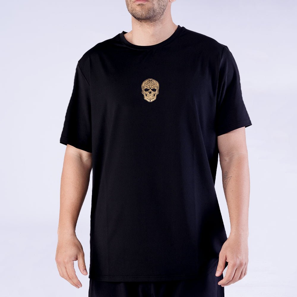 Bundle: V1000 - Gold Shirt - Gold Cap - Skull Padel