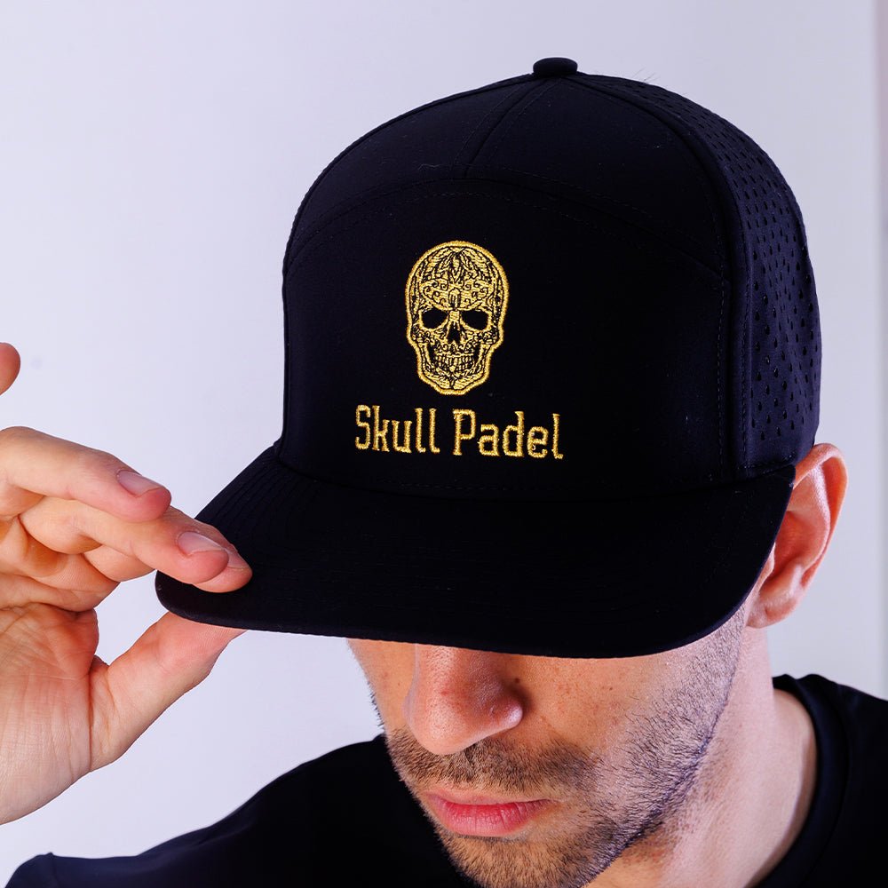 Bundle: V1000 - Gold Shirt - Gold Cap - Skull Padel