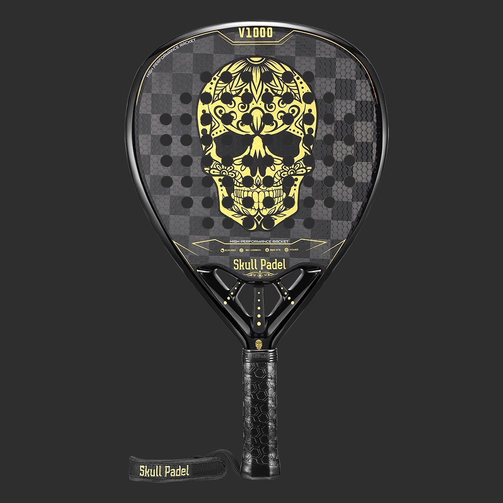 Bundle: V1000 + Shirt & Cap (Black Gold) - Skull Padel