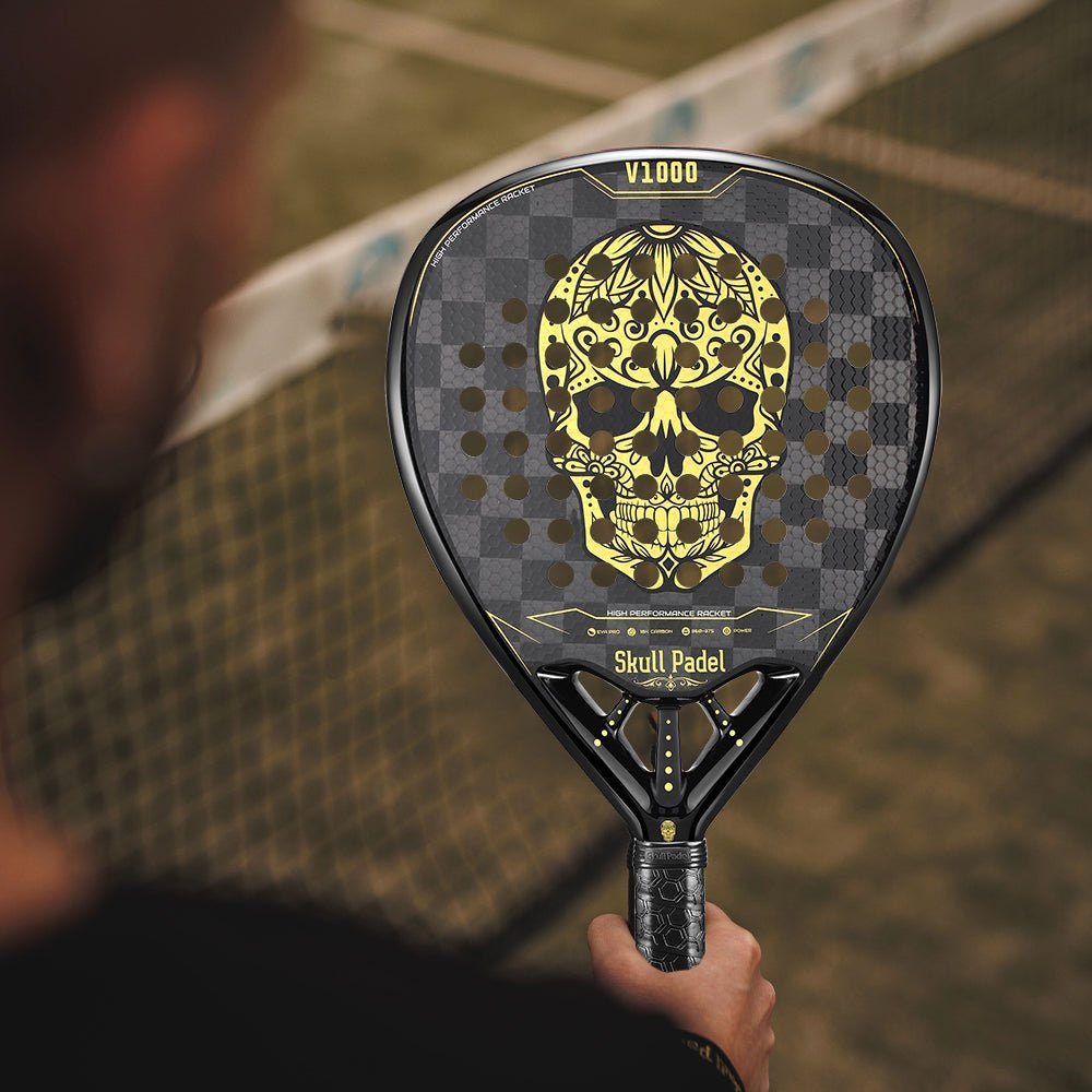 Bundle: V1000 + Shirt & Cap (Black Gold) - Skull Padel