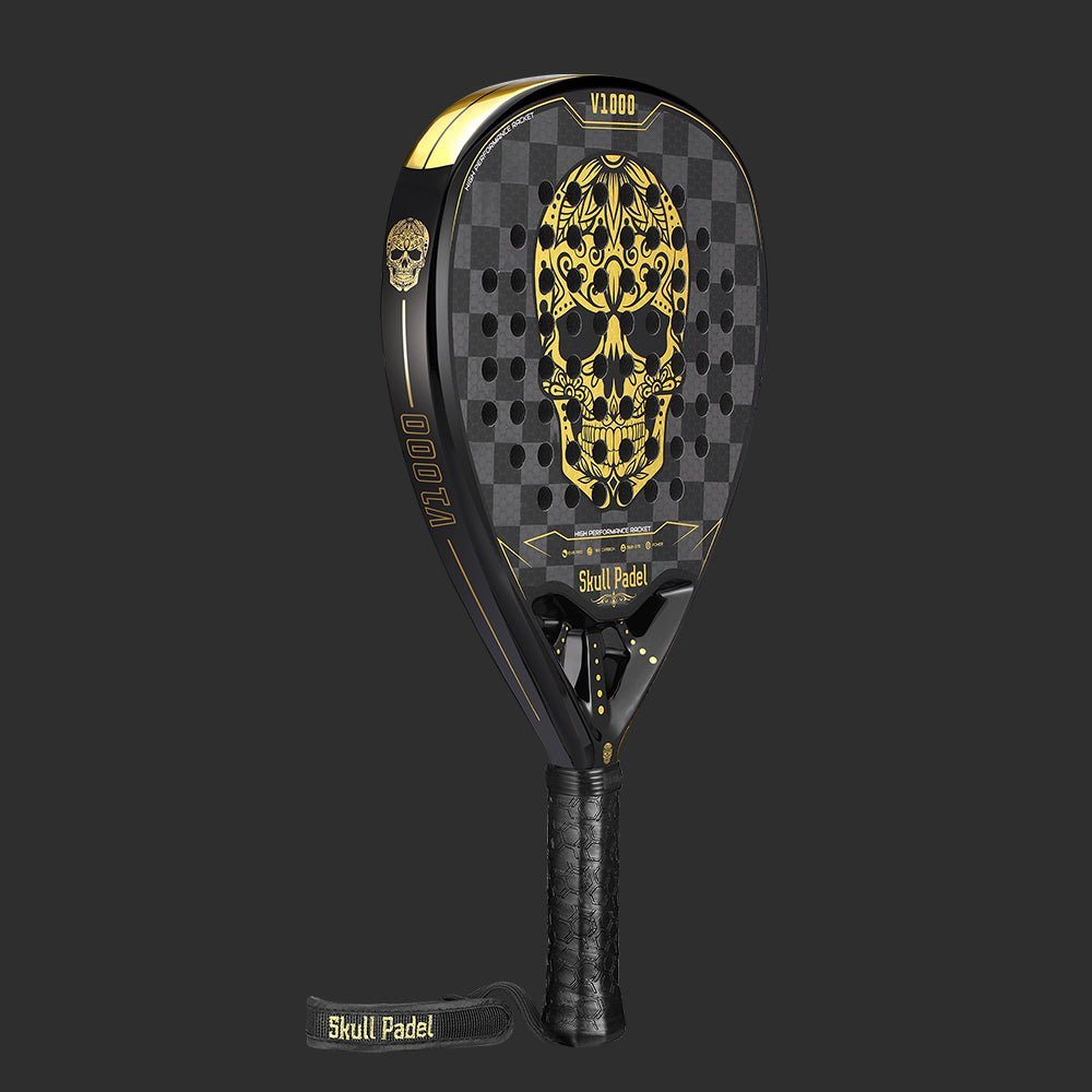 Bundle: V1000 + Shirt & Cap (Black Gold) - Skull Padel