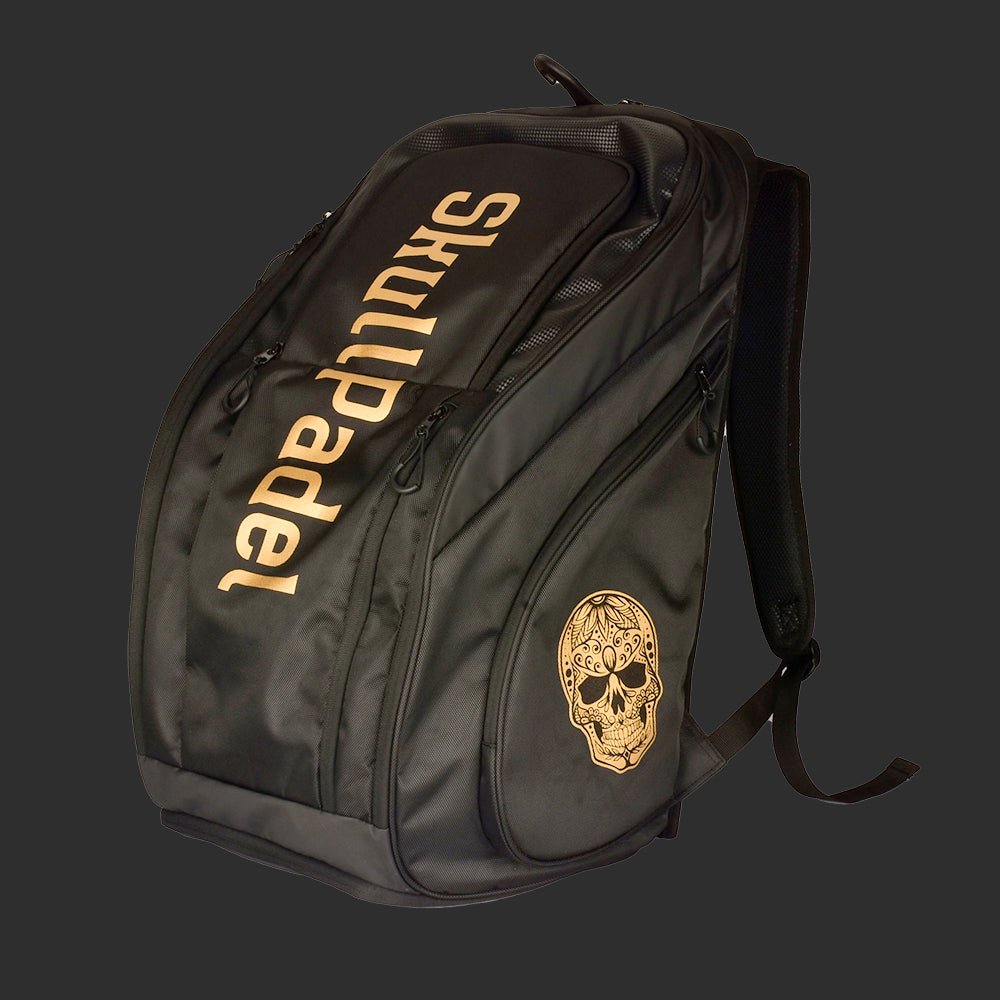 Bundle - V1100 + XXL backpack (Gold) - Skull Padel