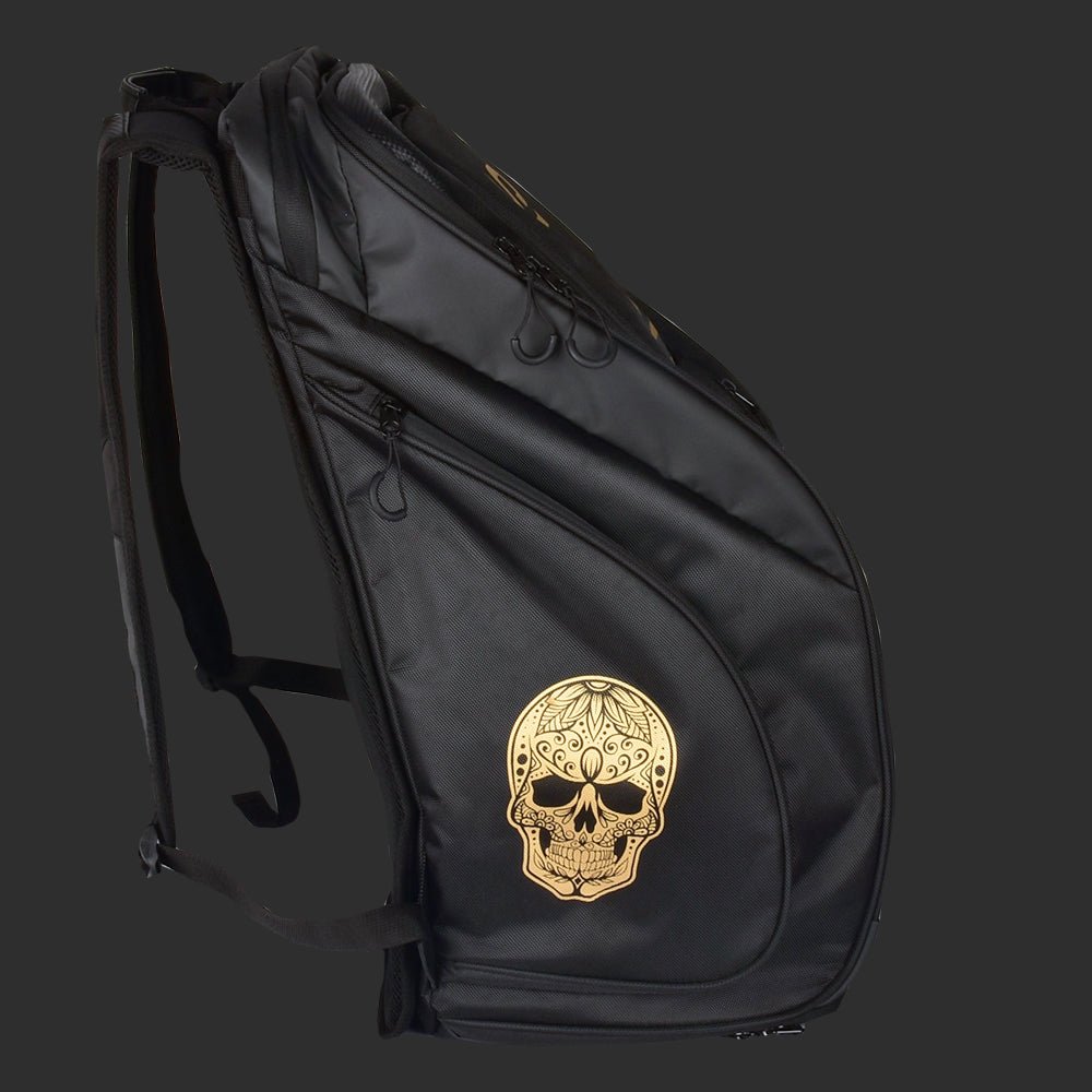 Bundle - V1100 + XXL backpack (Gold) - Skull Padel