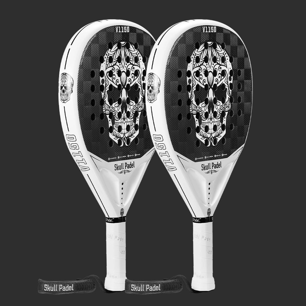 DUO PACK: V1150 - WHITE 24K - Skull Padel