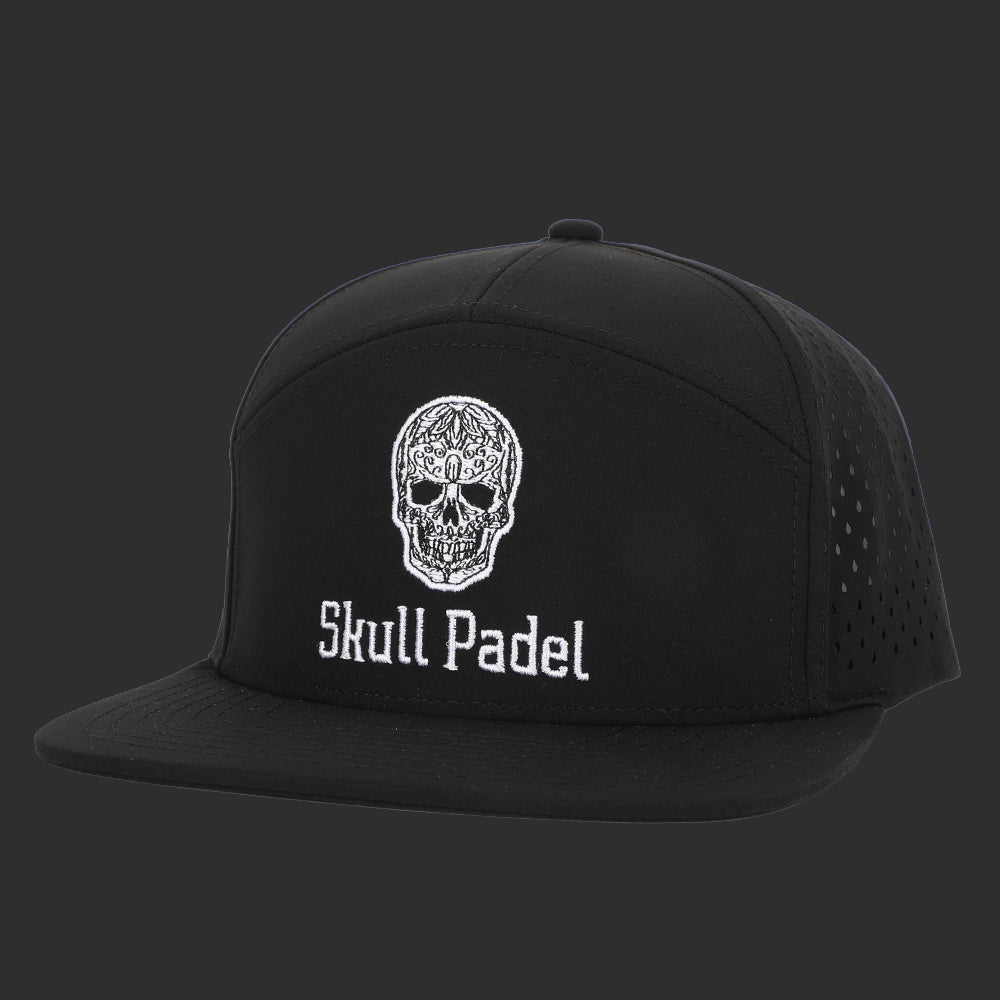 Padel Cap - Black White - Skull Padel