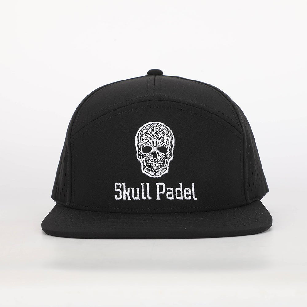 Padel Cap - Black White - Skull Padel