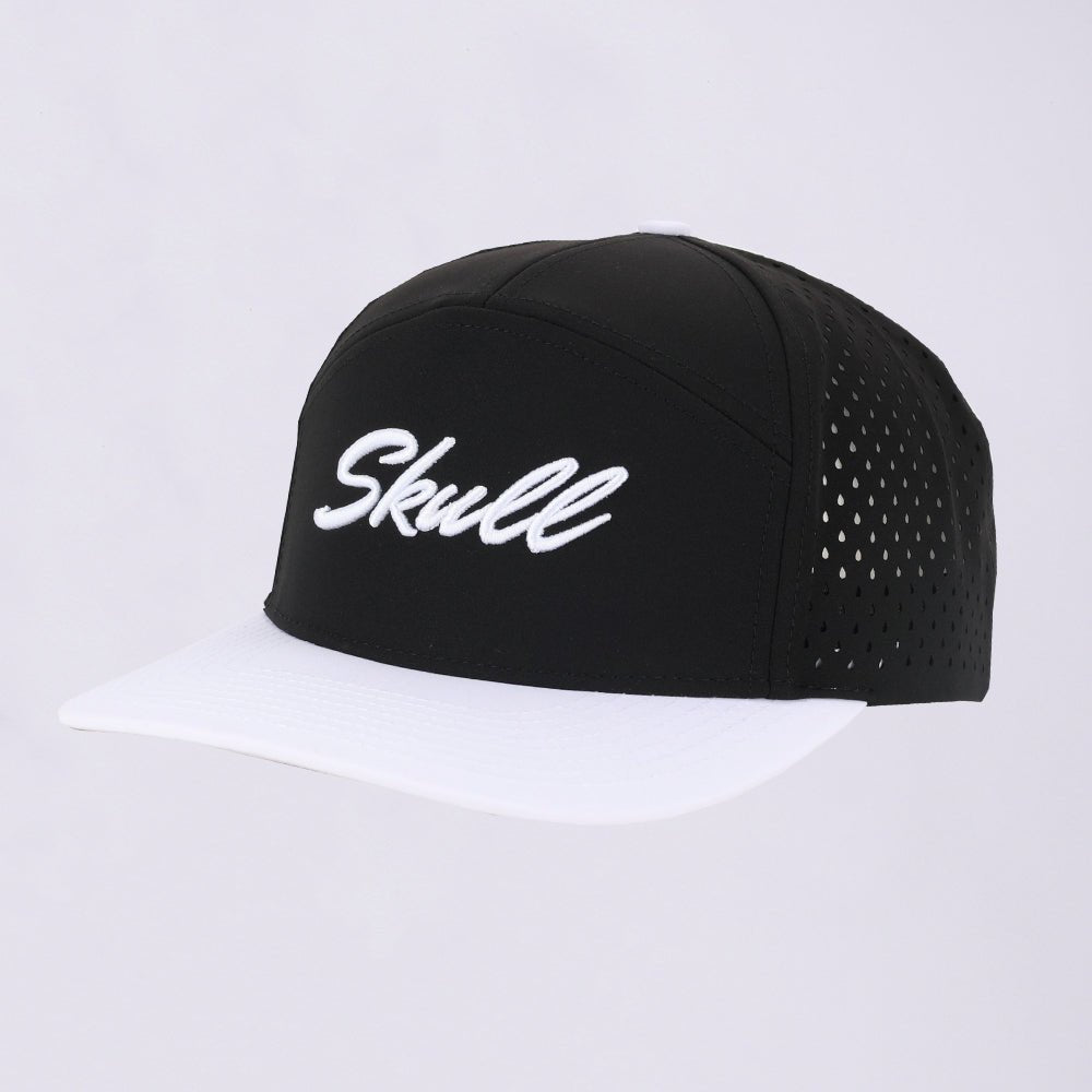 Padel Cap - Retro Black White - Skull Padel