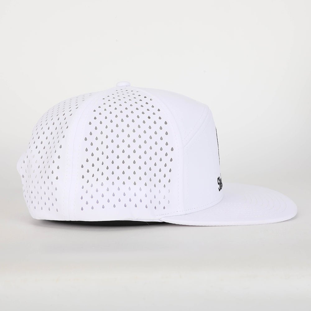 Padel Cap - White Black - Skull Padel