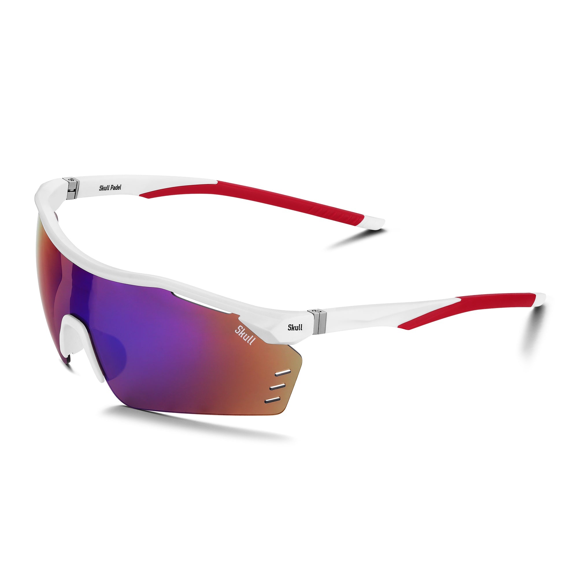 Padel Sunglasses - White Red - Skull Padel