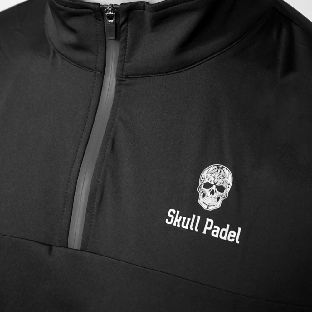 SKULL LONGSLEEVE - BLACK & WHITE - Skull Padel