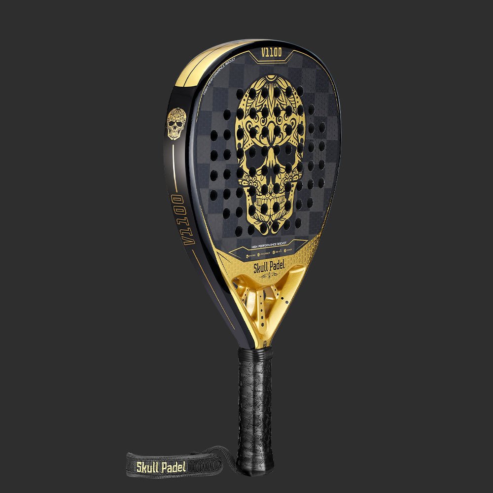 V1100 - GOLD BLACK 24K - Skull Padel