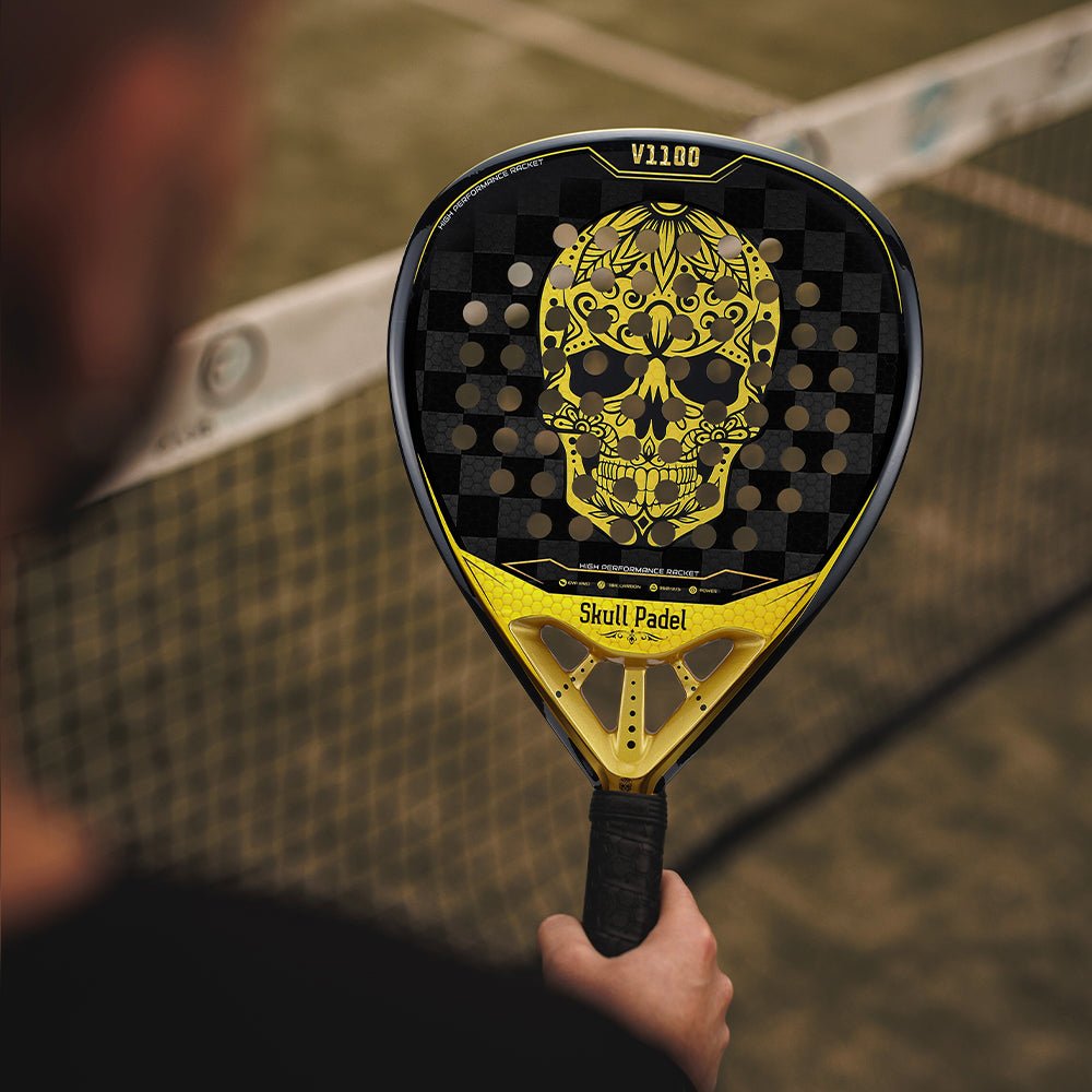 V1100 - GOLD BLACK 24K - Skull Padel