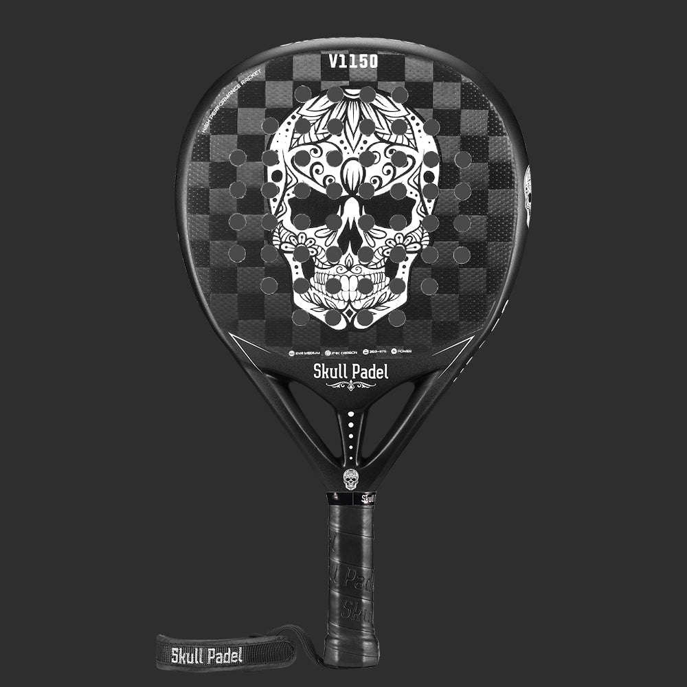 V1150 - Black Skull 24K - Skull Padel