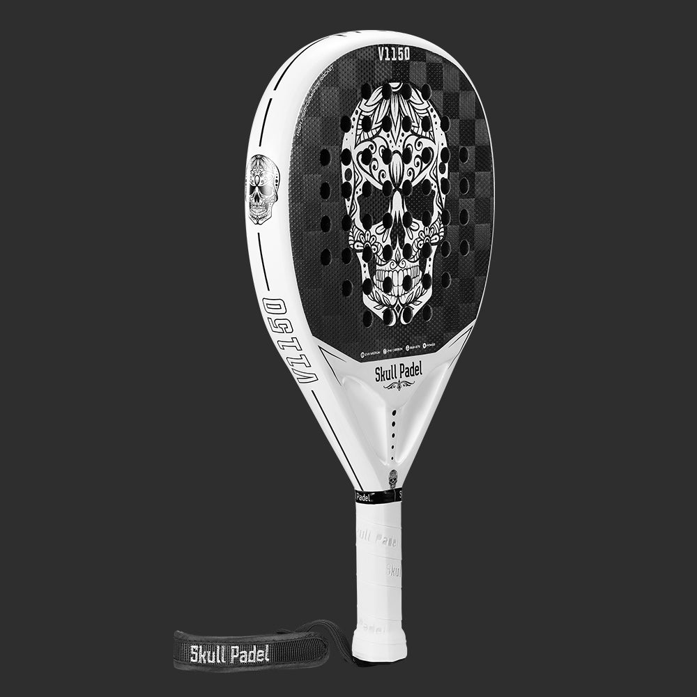 V1150 - WHITE SKULL 24K - Skull Padel