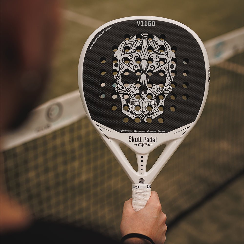 V1150 - WHITE SKULL 24K - Skull Padel