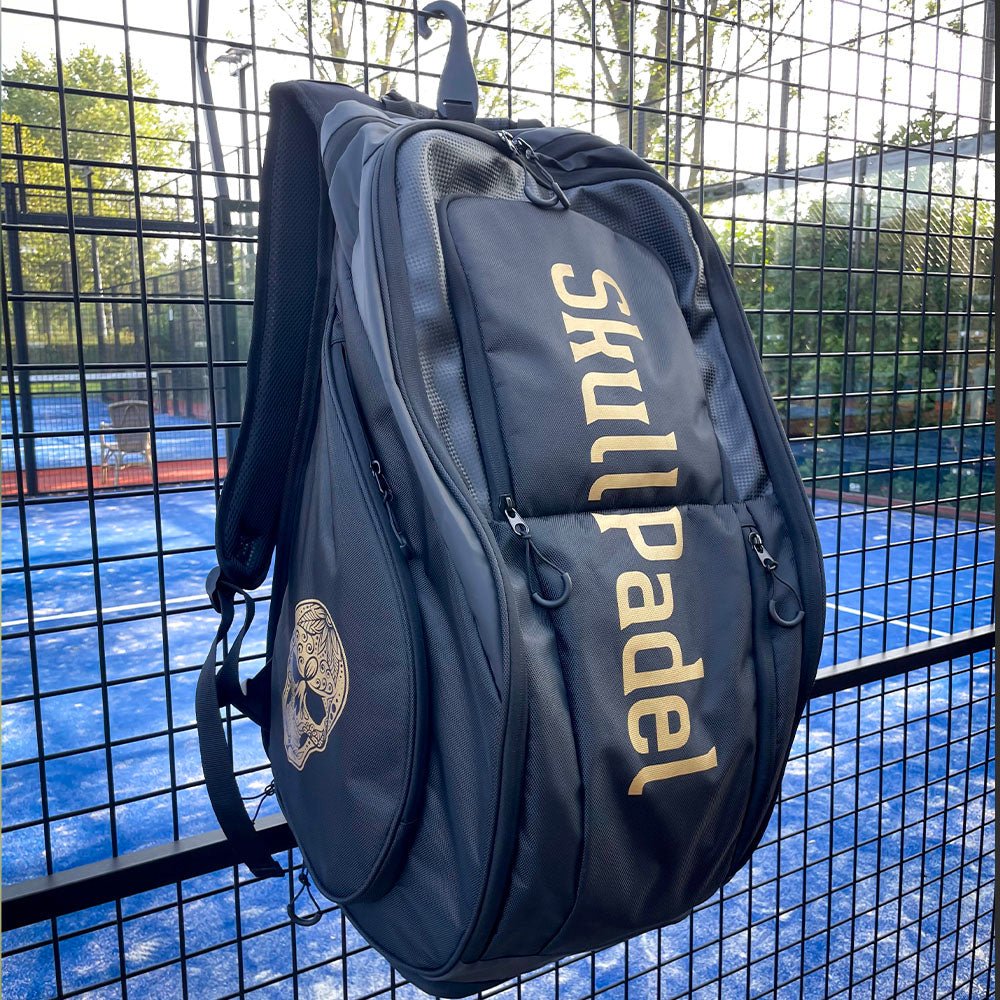 XXL Backpack - Black Gold - Skull Padel