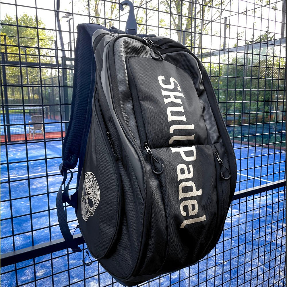 XXL Backpack - Black White - Skull Padel